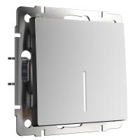 Выключатель одноклавишный с подсветкой серебряный матовый Werkel Встраиваемые механизмы серебряный матовый W1110165