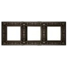 Рамка 3-пост Античное серебро Fede granada FD01413AS