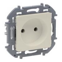 Розетка без заземления 16А бежевая Inspiria 673711