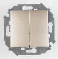 Выключатель 2 клавишный Simon 15 1591398-034