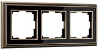 Рамка 3 местная бронза - черная металл Palacio Werkel W0031328