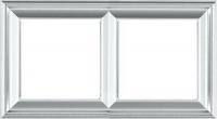 Рамка 2-пост цт. алюминий Jung Eco Profi Deco EPD482AL