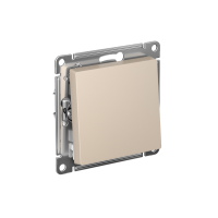 Перекрестный переключател 1-клавишный Systeme Electric AtlasDesign, сх.7, 10АХ, мех., быстрозажим. клем., ПЕСОЧНЫЙ ATN001271S