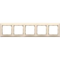 Рамка пятиместная 774355 Legrand Valena цвет бежевый