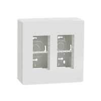 Блок открытой установки 2х2 Unica Systeme+ Schneider Electric NU122418 белый