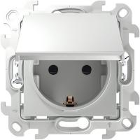 Розетка с крышкой и шторками IP44 монтаж Push&Go 16А 2420448-030 Simon 24