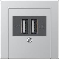 usb зарядка | розетка Jung 260205+A569PLTAL