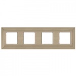 Рамка 4-пост Никель сатин Fede Barcelona  FD01254NS