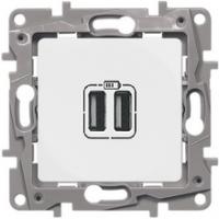 Зарядное устройство USB 2400mA белое Etika 672294