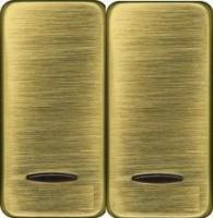 Выключатель двухклавишный с подсв.10А Fede FD04313PBx2 | FD16039-1x2 | FD16505x2 | FD16-BAST