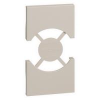 KM03 Bticino Living Now накладка розетки 2 модульной плоской песочная