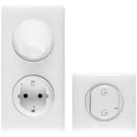 Celiane стартовый пакет: шлюз WiFi + умная розетка + главный беспроводной выключатель "Я дома/Я вне дома" цвет белый