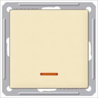Выключатель без фиксации (кнопка) 1-клав с подсв. Schneider Wessen 59 VS110-151-2-86