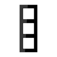 Рамка трехместная черная A5583BFSW Jung A550