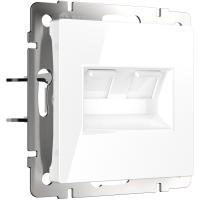 Розетка двойная Ethernet RJ-45 белая Werkel Встраиваемые механизмы белые W1181101