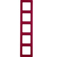 Рамка 5 местная красная 10156062 Berker Q1