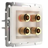 Розетка акустическая перламутровая рифленая Werkel W1185013