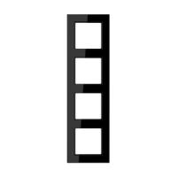 Рамка четырехместная черная A5584BFSW Jung A550