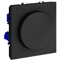 Светорегулятор поворотно-нажимной Voltum S70 пластик графит Soft touch 600 Вт (VLS070307)