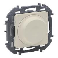 Светорегулятор поворотно-нажимной 300 Вт, до 75 Вт LED бежевый Inspiria 673791