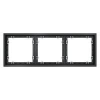 Рамка пластиковая на 3 поста Voltum S70 графит Soft touch (VLS100307)