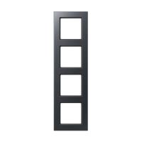 Рамка четырехместная антрацит матовый A5584BFANM Jung A550