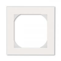 Рамка 1 постовая 55х55 ABB Levit жемчуг - ледяной 2CHH015510A4068