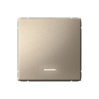 Одноклавишный выключатель с подсветкой Systeme Electric ArtGallery, сх.1, 10АХ, шампань GAL000513