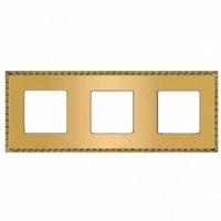 Рамка 3-пост Золото красное Fede Toledo FD01213OR