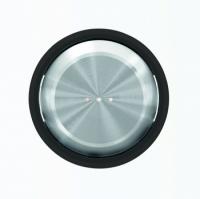 Выключатель 1-клав. + подс. черное стекло ABB Sky Moon 2CLA810100A1001|2CLA860130A1501|2CLA819202A1001