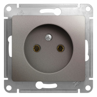 Розетка без заземления 16А 250В механизм Systeme Electric Glossa, платина GSL001241