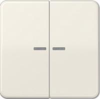 Выключатель двухклавишный с подсветкой Jung CD500 505U5+CD595KO5