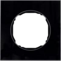 Рамка одноместная плоская черное стекло 10112609 Berker R8