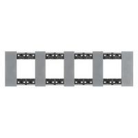 4 постовая рамка луна Bticino Living Now KA4802M4NW