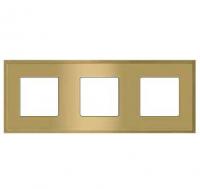 Рамка 3-пост Светлое золото Fede Madrid  FD01243OB