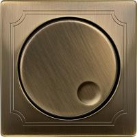 Светорегулятор для Led ламп до 100 Вт Merten Antique - Artec античная латунь 225NVDE | MTN5250-4143 Schneider Electric