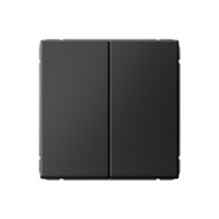 Двухклавишный выключатель кнопочный Systeme Electric ArtGallery, сх.2, 10А, БАЗАЛЬТ GAL001417