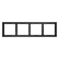 Рамка пластиковая на 4 поста Voltum S70 графит Soft touch (VLS100407)