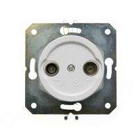 Розетка TV для внутреннего монтажа Salvador белый CL.TV.WT