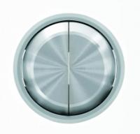 Выключатель 2-клав. хром металл ABB Sky Moon 2CLA811100A1001|2CLA861100A1401