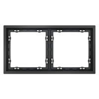 Рамка пластиковая на 2 поста Voltum S70 графит Soft touch (VLS100207)
