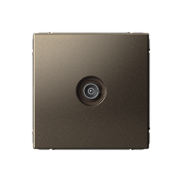 TV Розетка оконечная 1DB Systeme Electric ArtGallery, мокко GAL000691