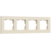 Рамка из пластика на 4 поста Slab айвори матовый Werkel Slab айвори матовый W0042962