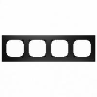 4 постовая рамка черный бархат ABB Sky Niessen 2CLA857400A1501