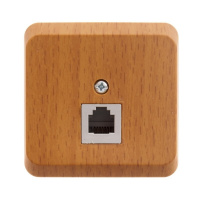 Розетка телефонная открытой установки Systeme Electric (Schneider Electric) Etude, бук TELA-001T