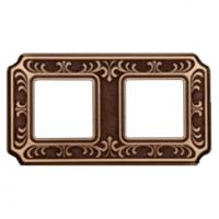 Рамка 2-пост Светлая бронза Fede Siena FD01352PB