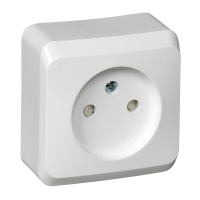 Розетка без заземления со шторками 16А Systeme Electric Etude, БЕЛЫЙ PA16-002B