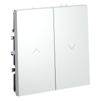 Выключатель для жалюзи Voltum S70 пластик белая Soft touch 10А (VLS020702)