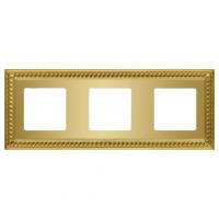 Рамка 3-пост Светлое золото Fede Sevilla FD01233OB