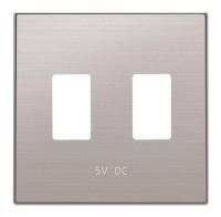 USB зарядка нержавеющая сталь ABB Sky Niessen 2CLA858530A1401|2CLA818530A1001